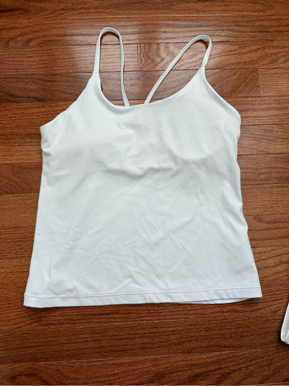 Athleta White Double-Strap Camisole